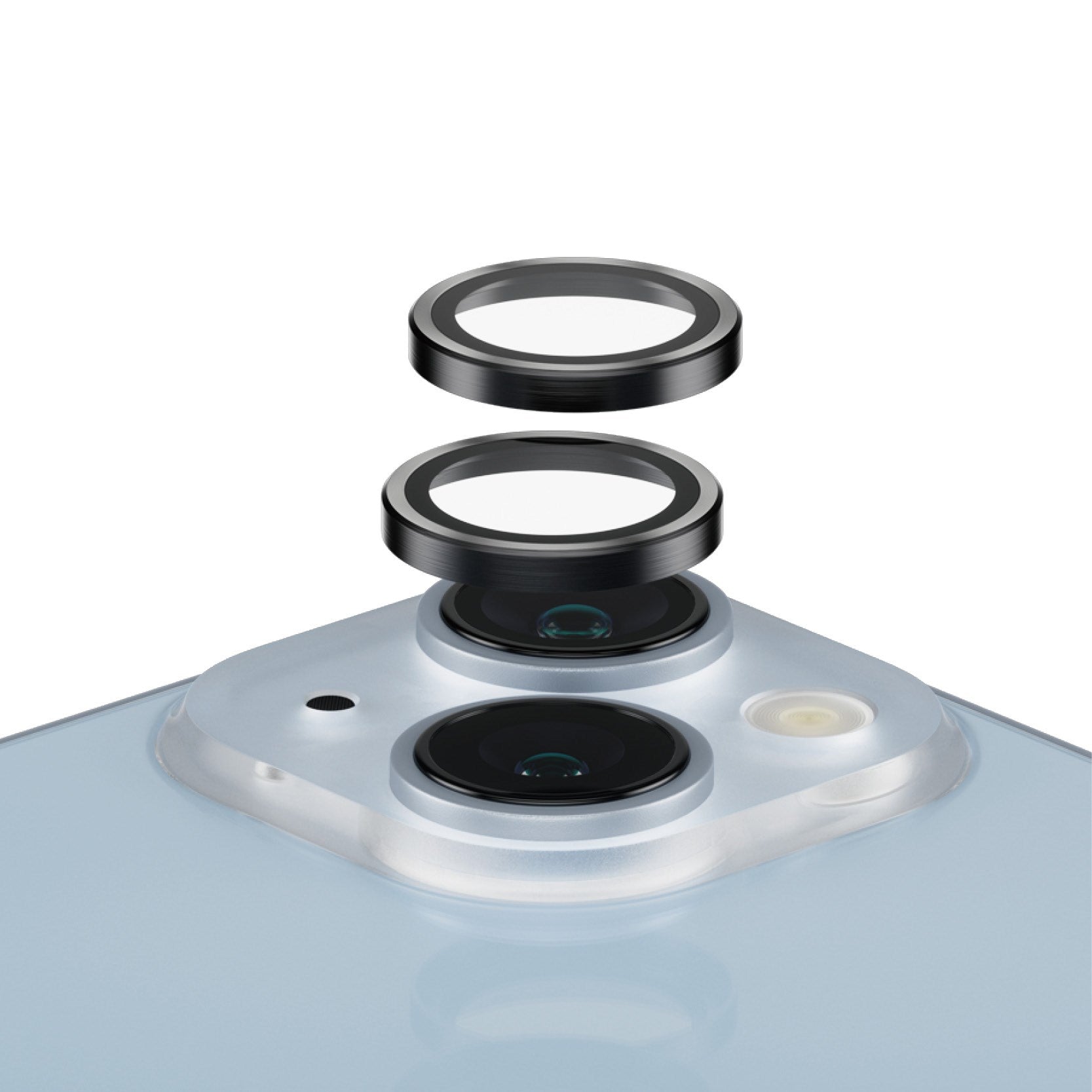 PanzerGlass® Hoops® Schwarz Kameraschutz iPhone 14 | 14 Plus
